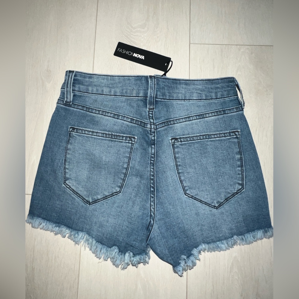 2 denim/$50 NWT Fashion Nova Classic Blue Denim Shorts